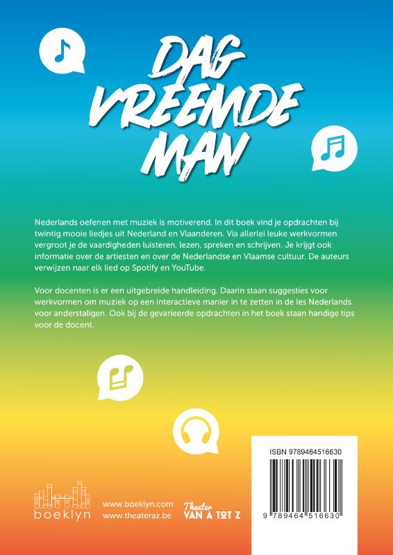 Achterkant van Dag vreemde man