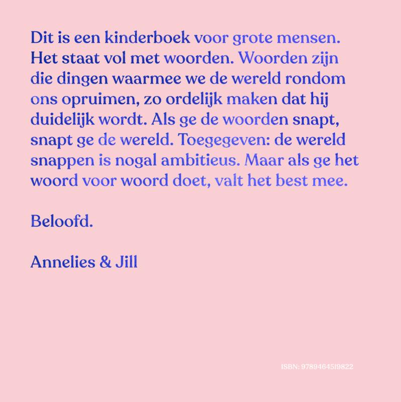 Achterkant van Eerste woordjes