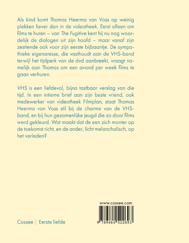 Achterkant van VHS