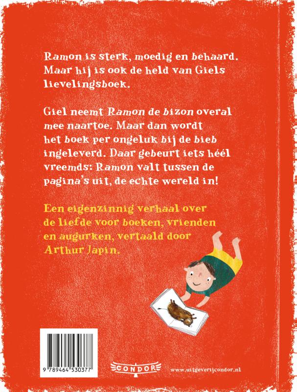 Achterkant van Ramon de bizon