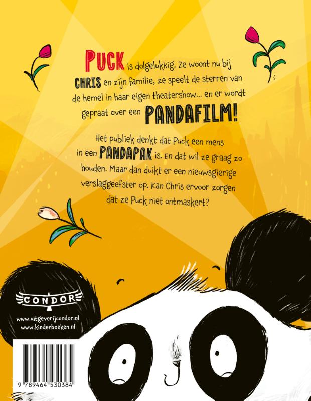 Achterkant van Een panda op het podium