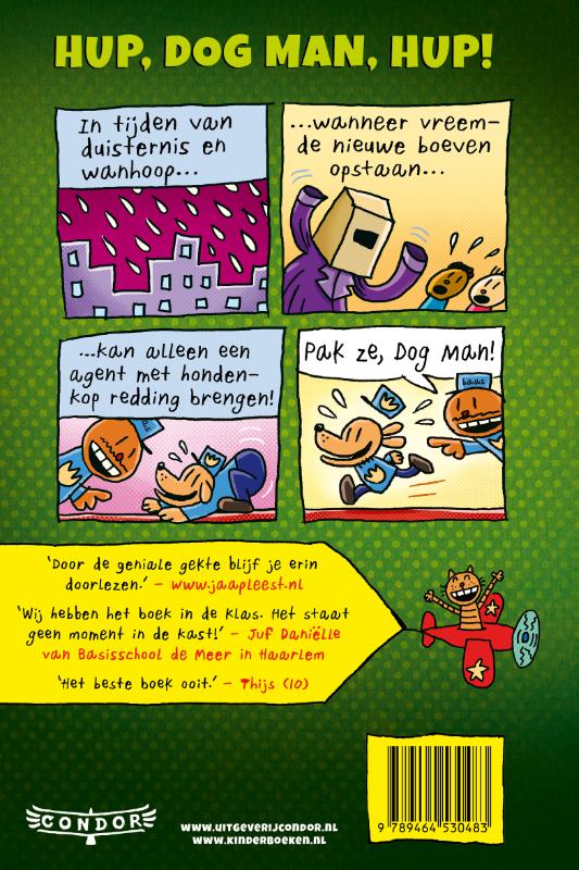 Achterkant van Dog Man gaat los!