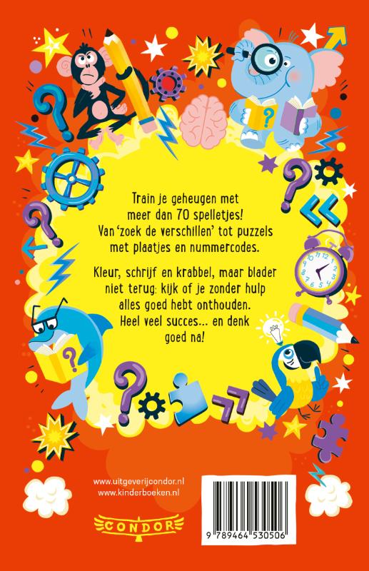 Achterkant van Geheugengames voor kids