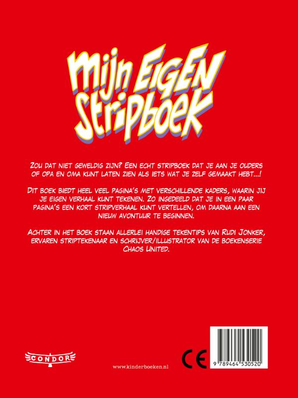 Achterkant van Mijn eigen stripboek
