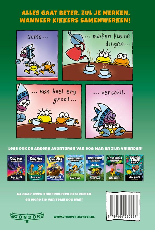 Achterkant van Samen staan we gek