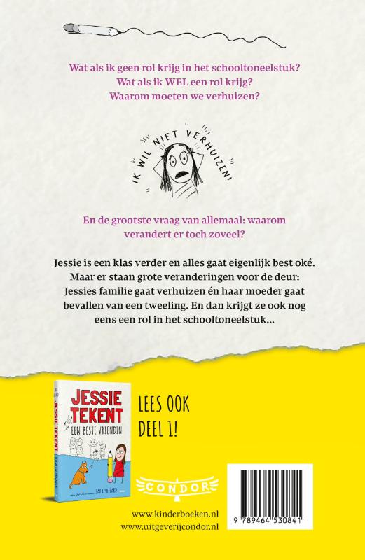 Achterkant van Jessie tekent en steelt de show