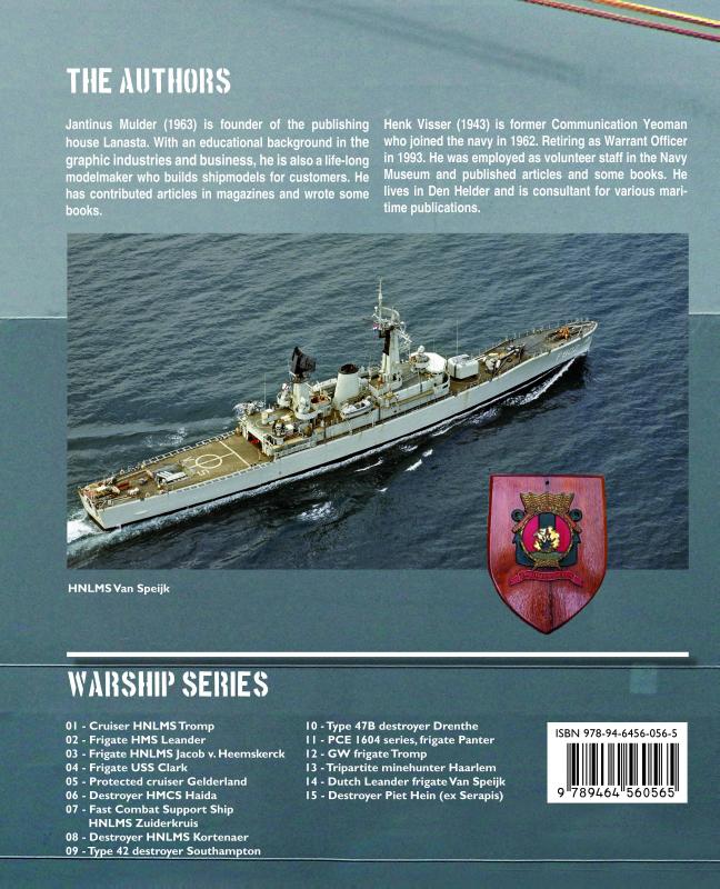 Achterkant van Dutch Leander Frigate Van Speijk