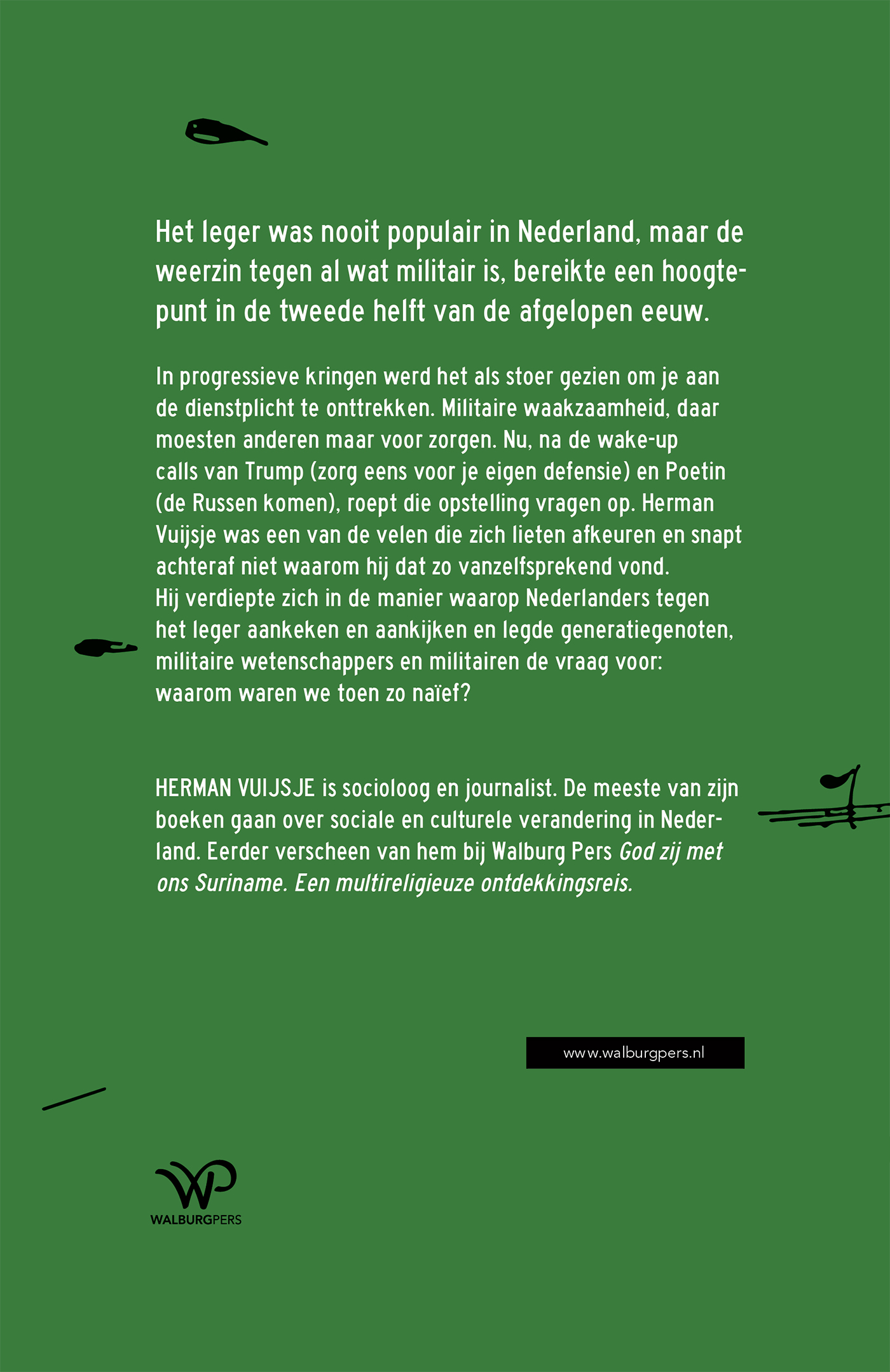 Achterkant van Wij waren geen soldaat
