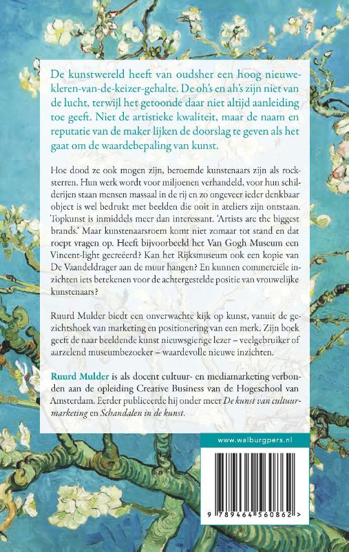 Achterkant van Kunst marcheert altijd