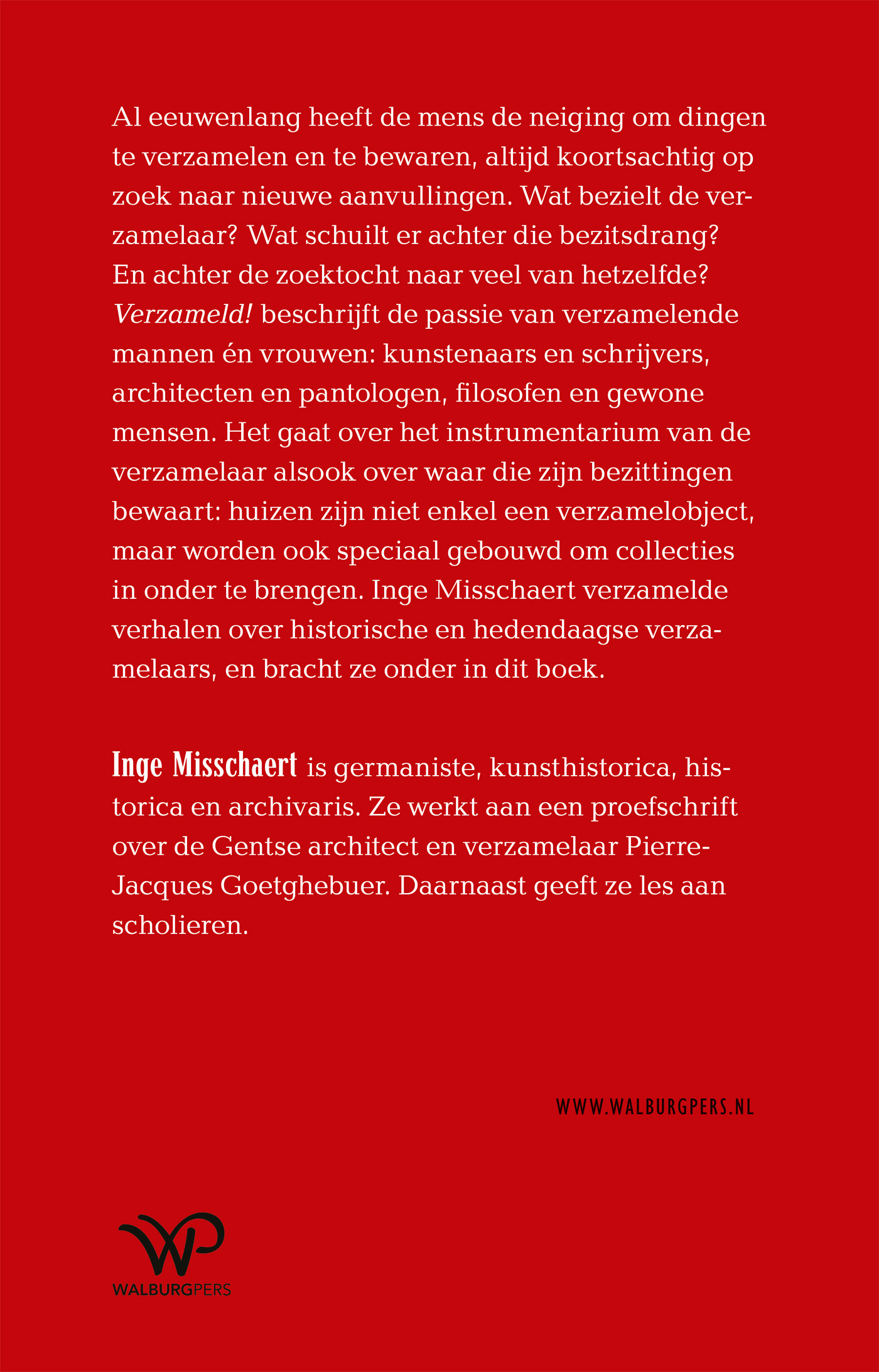 Achterkant van Verzameld!