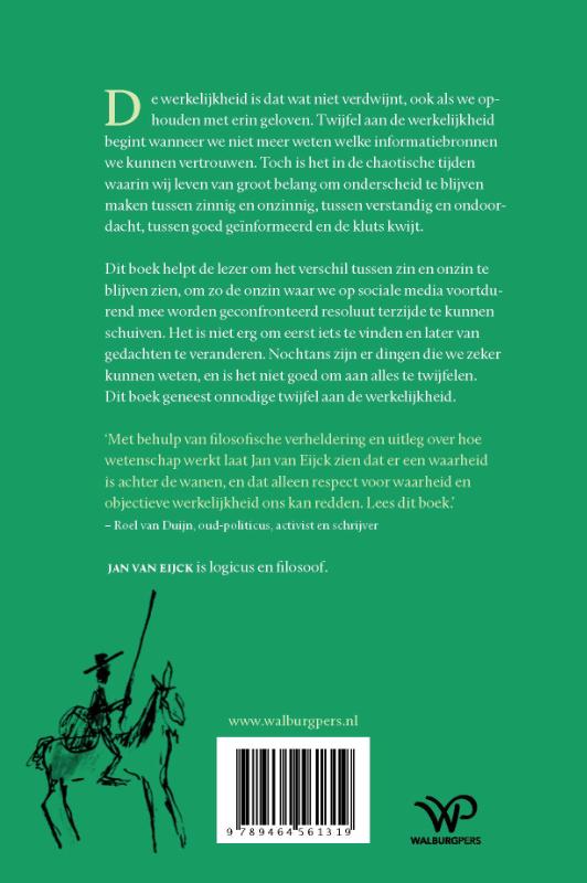 Achterkant van Twijfelen aan de werkelijkheid