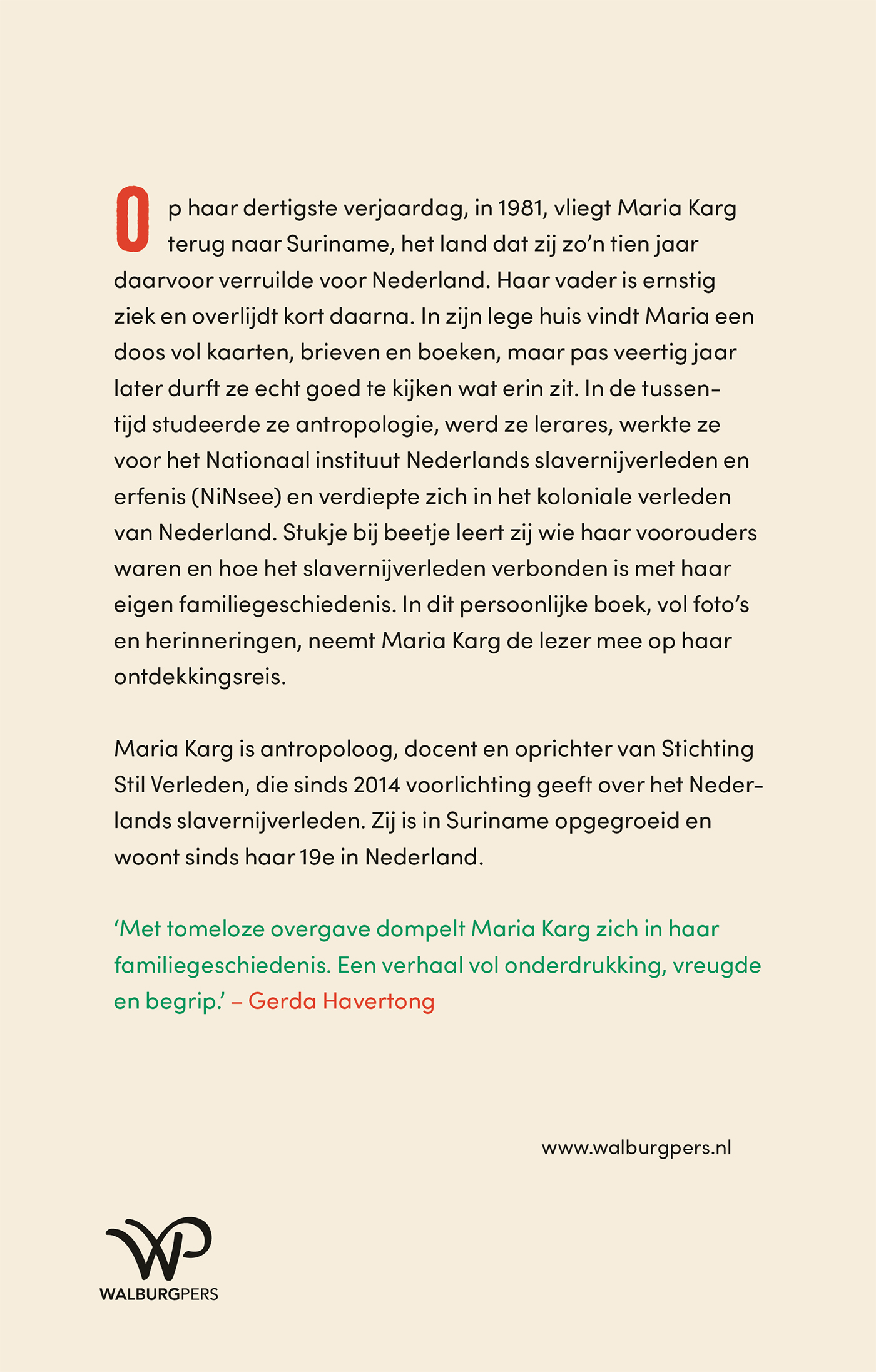 Achterkant van Stil verleden