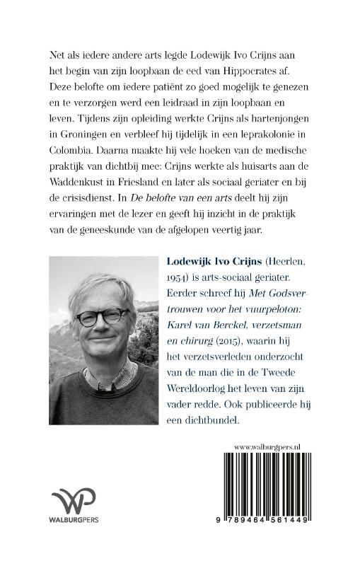 Achterkant van De belofte van een arts