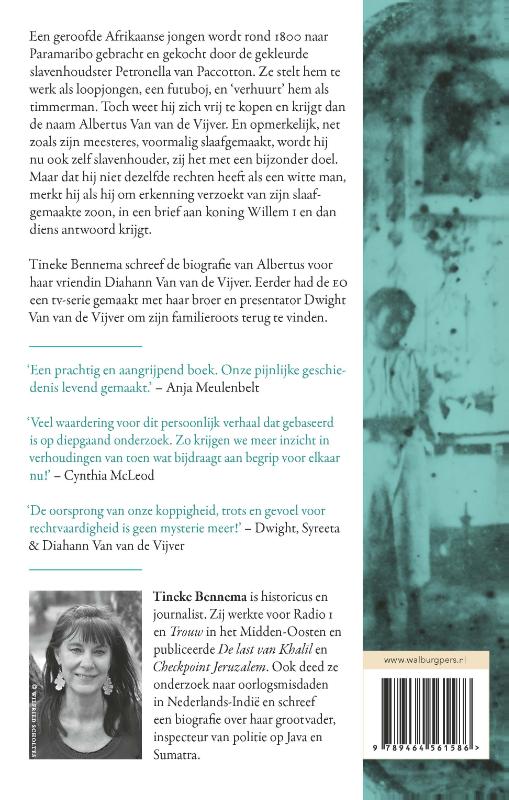 Achterkant van Albertus Van van de Vijver