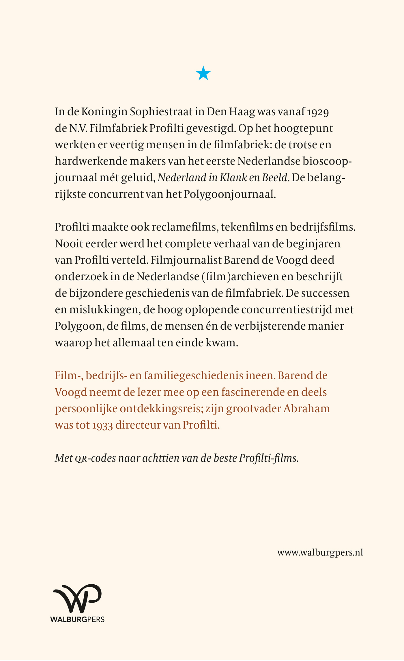 Achterkant van De filmfabriek
