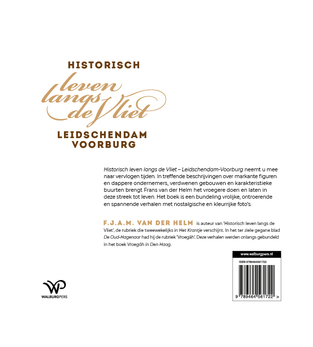 Achterkant van Historisch leven langs de Vliet