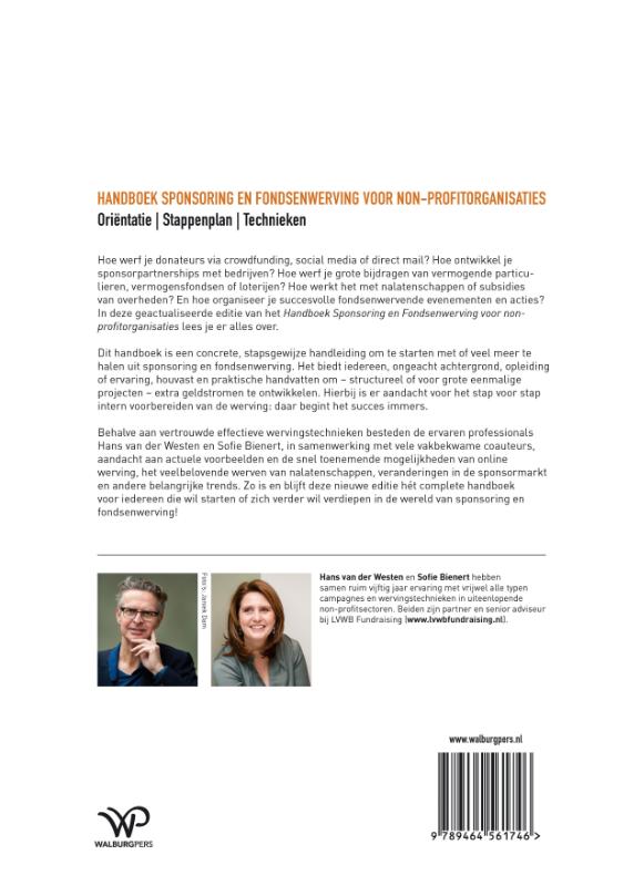 Achterkant van Handboek sponsoring en fondsenwerving
