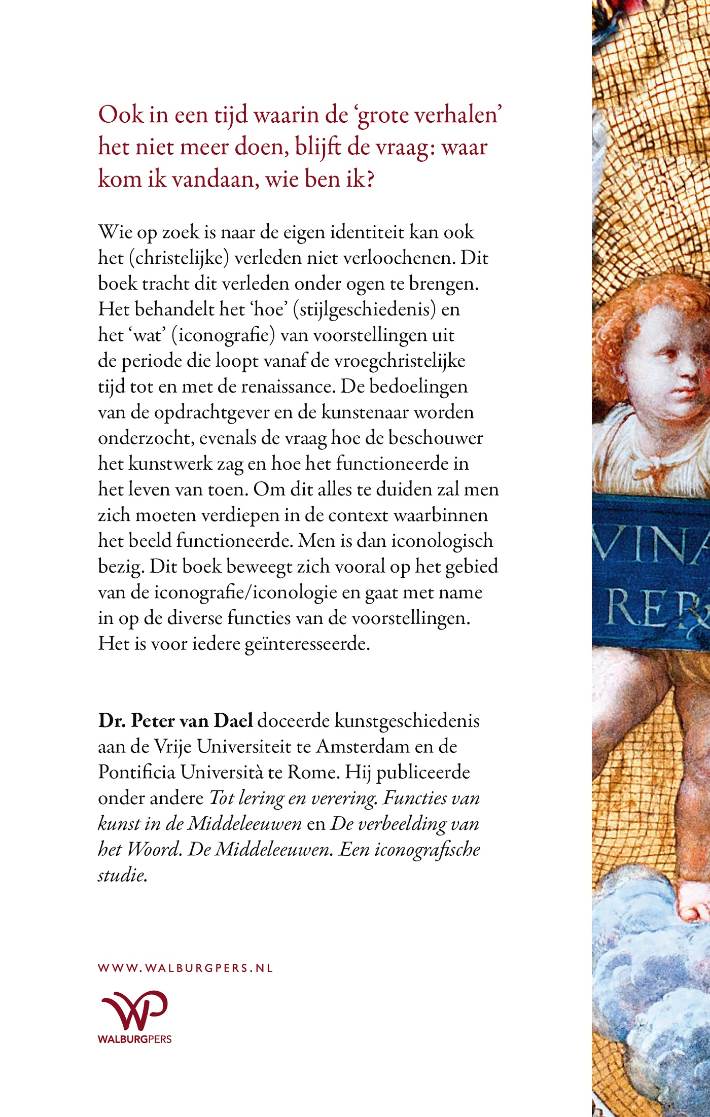 Achterkant van Van catacombe tot Sixtijnse Kapel