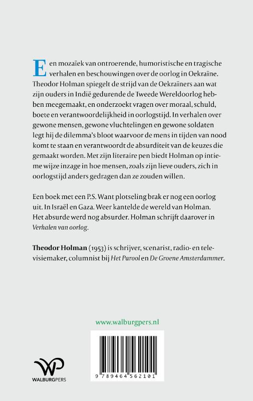 Achterkant van Verhalen van oorlog