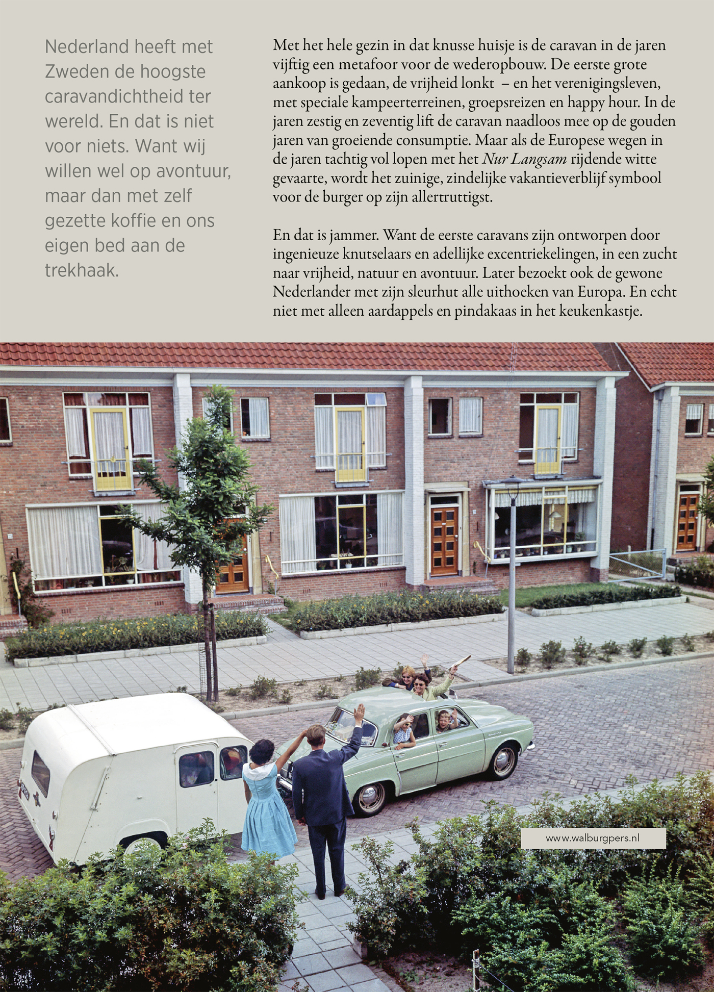 Achterkant van Een thuis op wielen