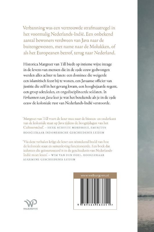 Achterkant van Verbannen van Java