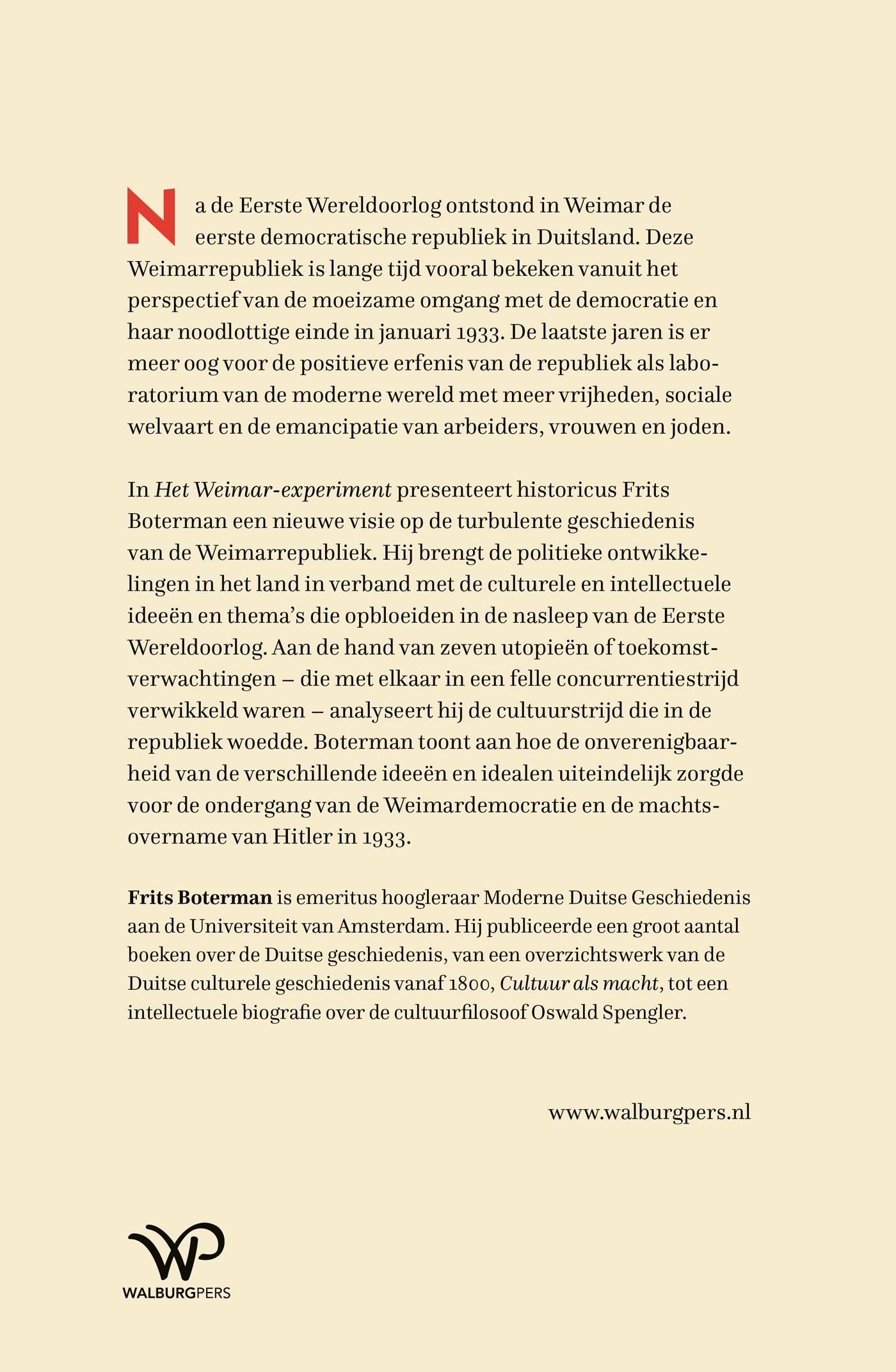 Achterkant van Het Weimar-experiment
