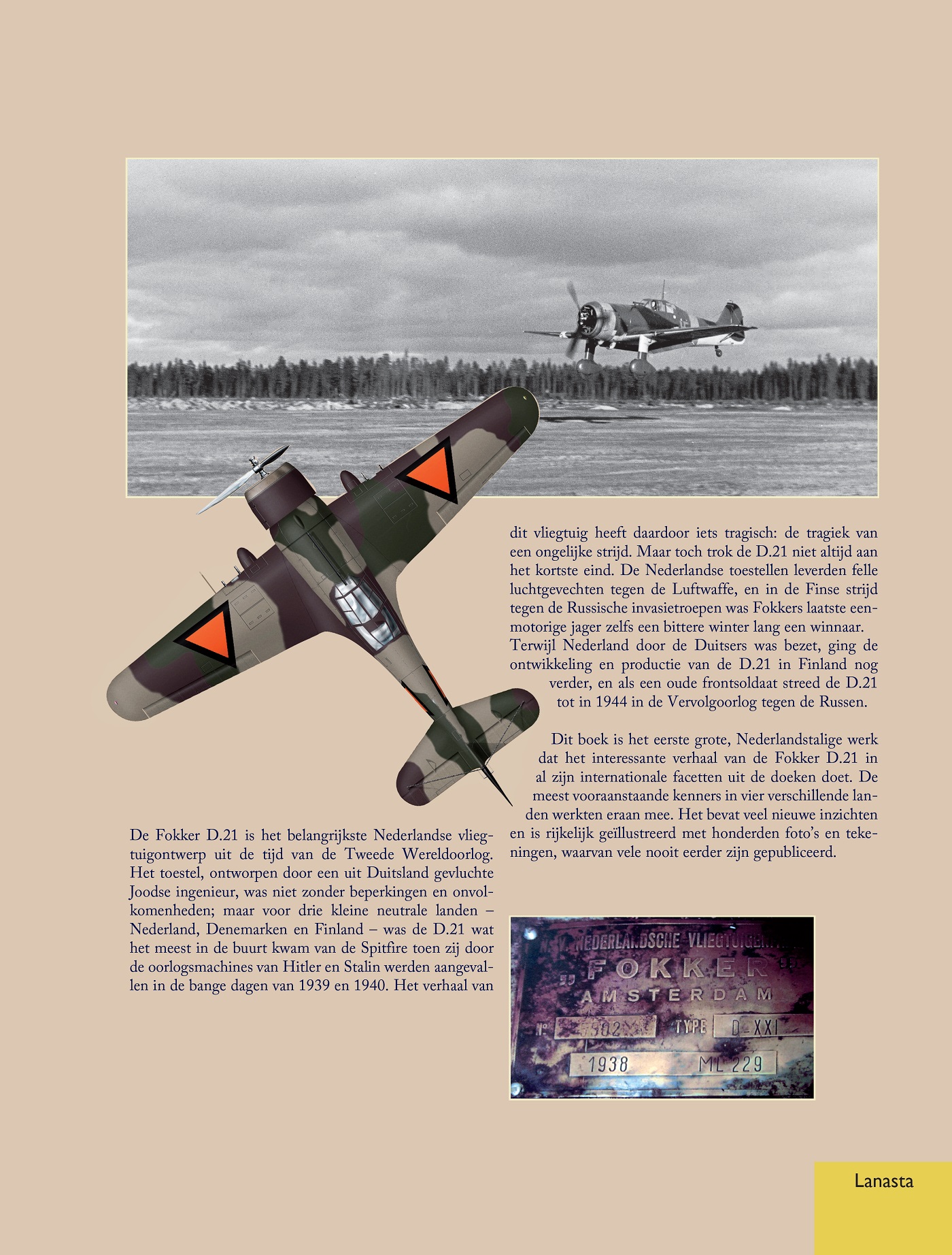 Achterkant van Fokker D.21