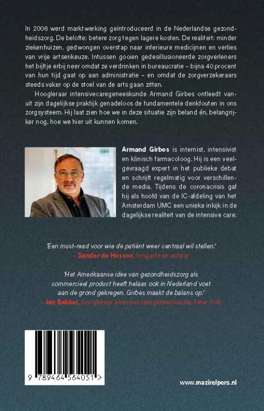 Achterkant van Zieke zorg