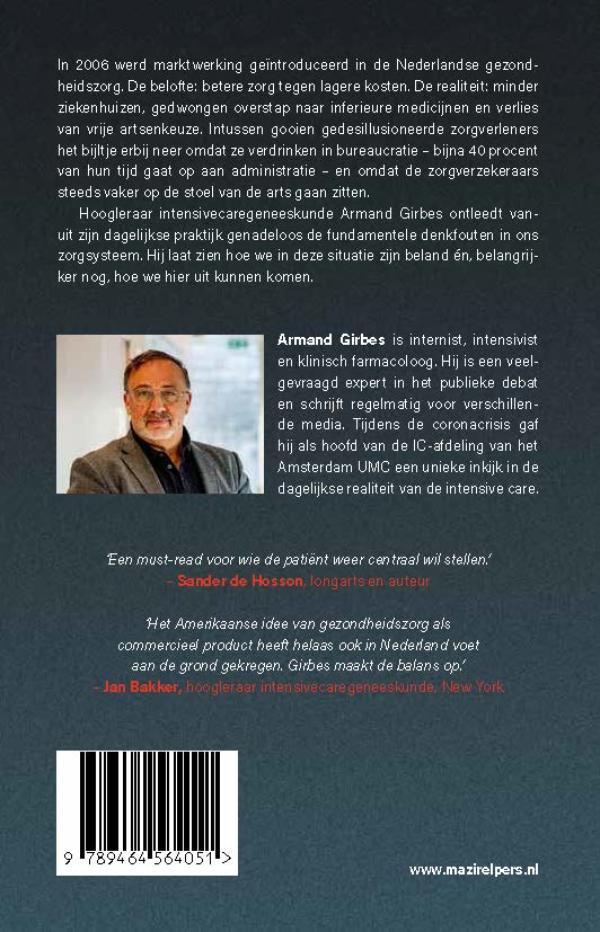 Achterkant van Zieke zorg