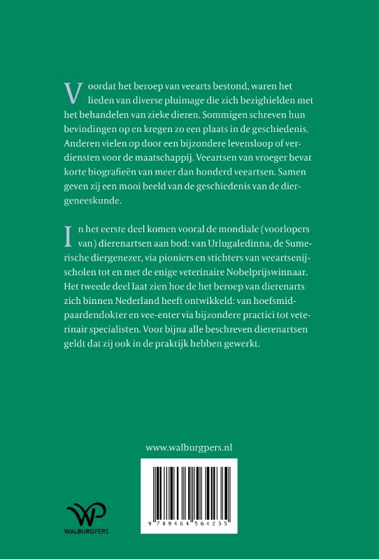 Achterkant van Veeartsen van vroeger