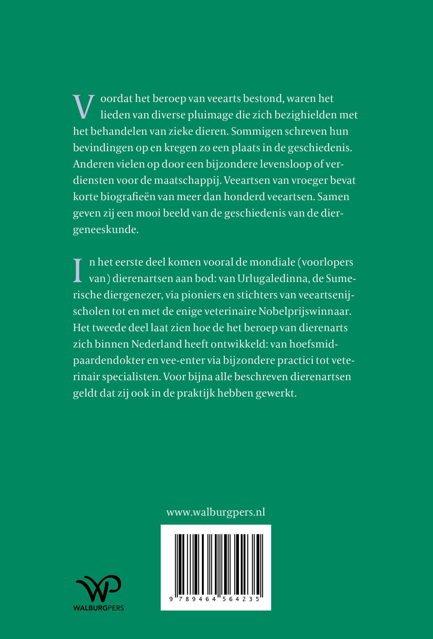 Achterkant van Veeartsen van vroeger
