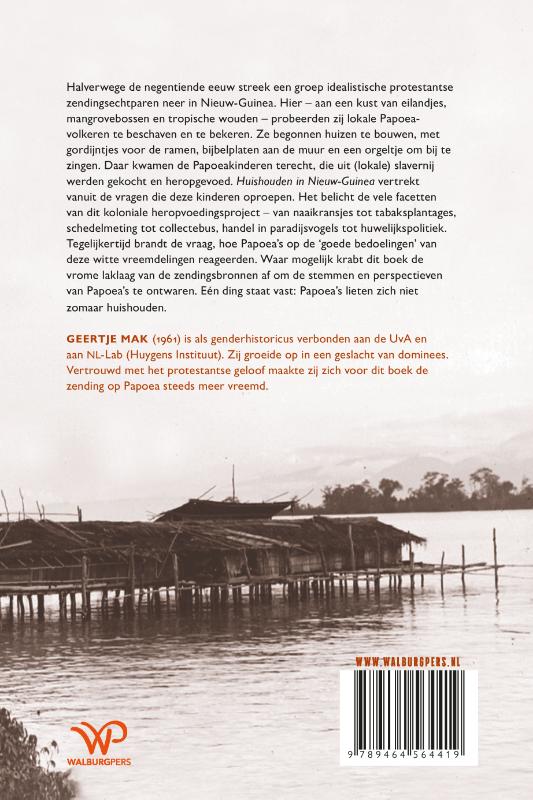 Achterkant van Huishouden in Nieuw-Guinea