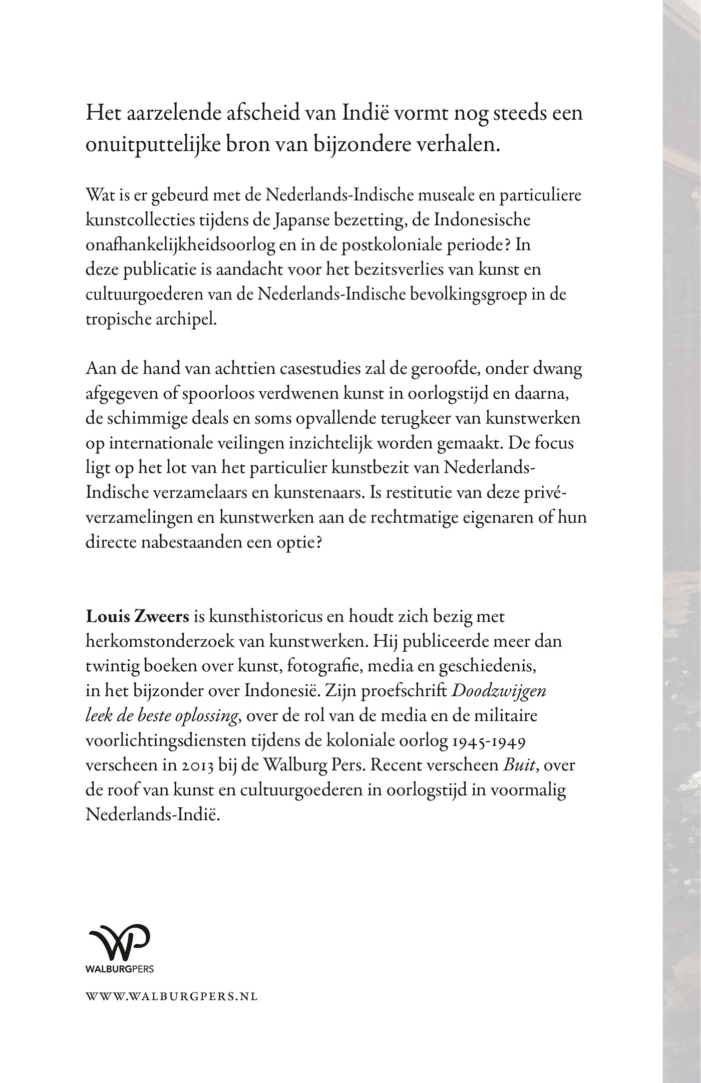 Achterkant van Verloren kunst