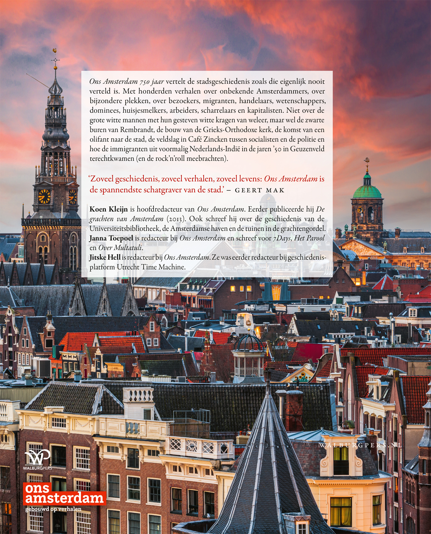 Achterkant van Ons Amsterdam 750 jaar
