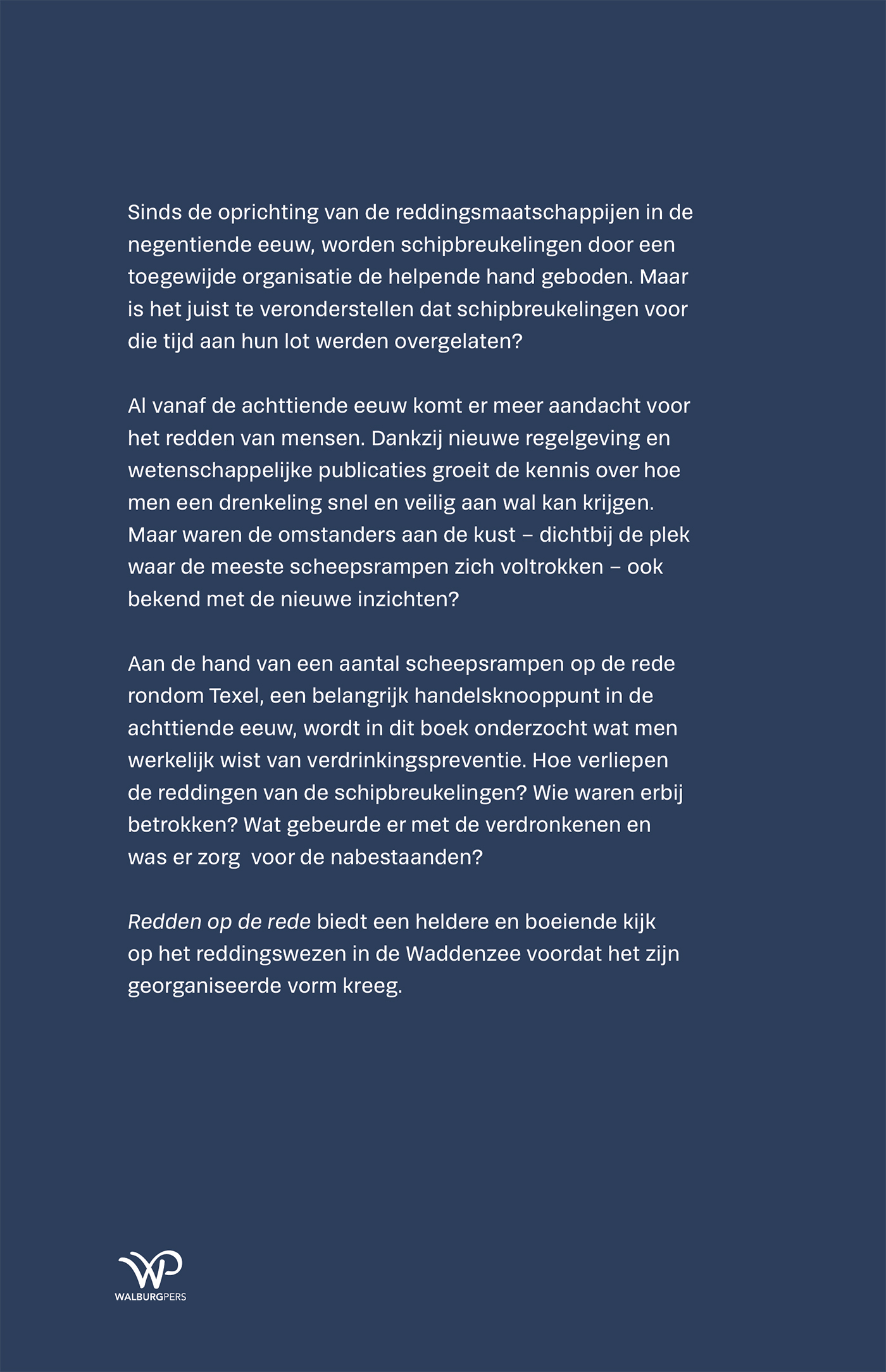 Achterkant van Redden op de Rede