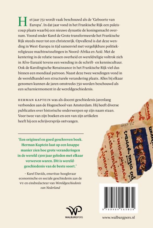 Achterkant van Hoe de wereld veranderde rond het jaar 750