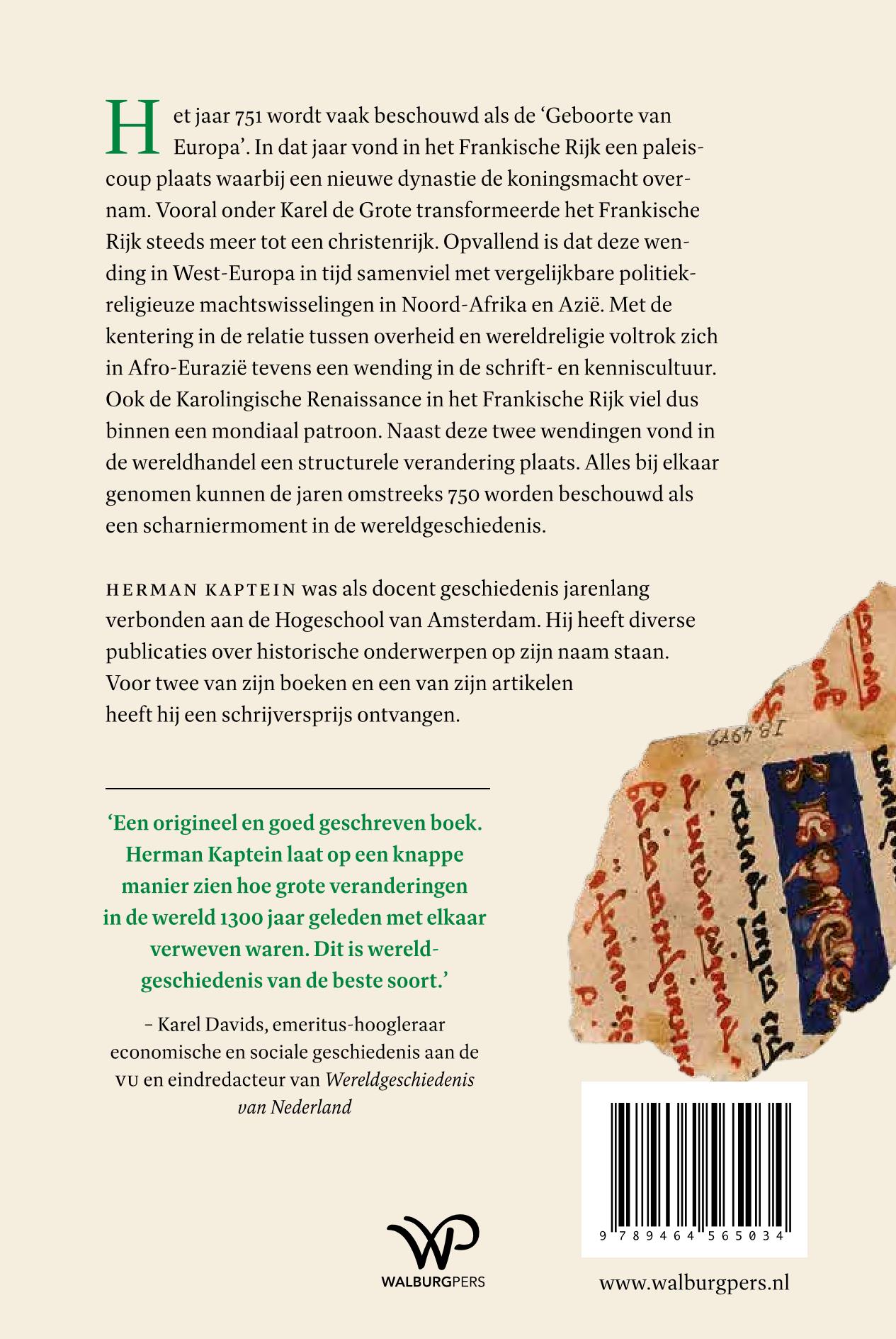 Achterkant van Hoe de wereld veranderde rond het jaar 750