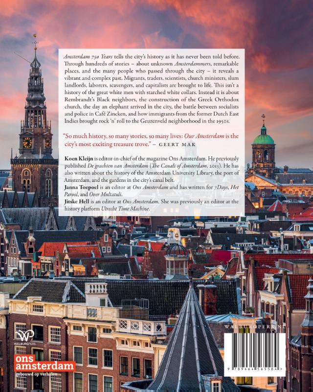 Achterkant van Amsterdam 750 Years