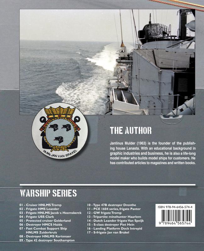 Achterkant van S-frigate Jan van Brakel