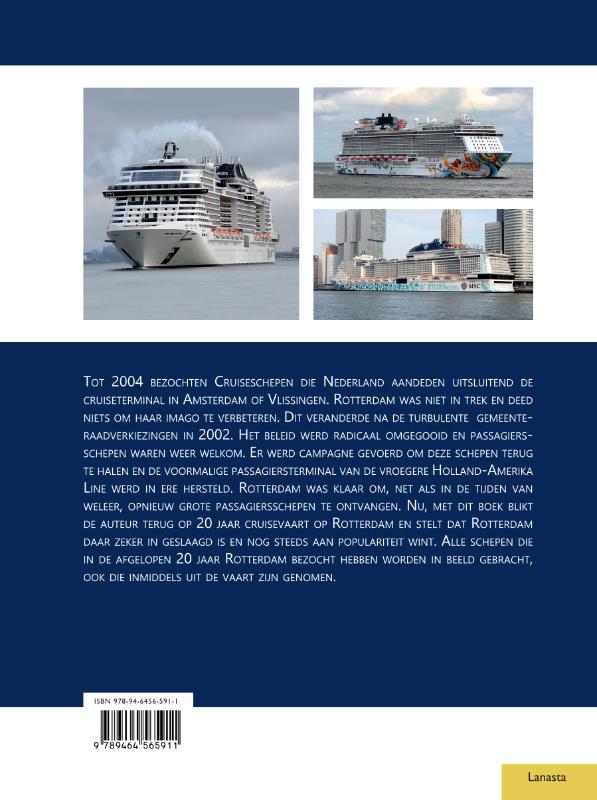 Achterkant van Twintig jaar cruisevaart op Rotterdam