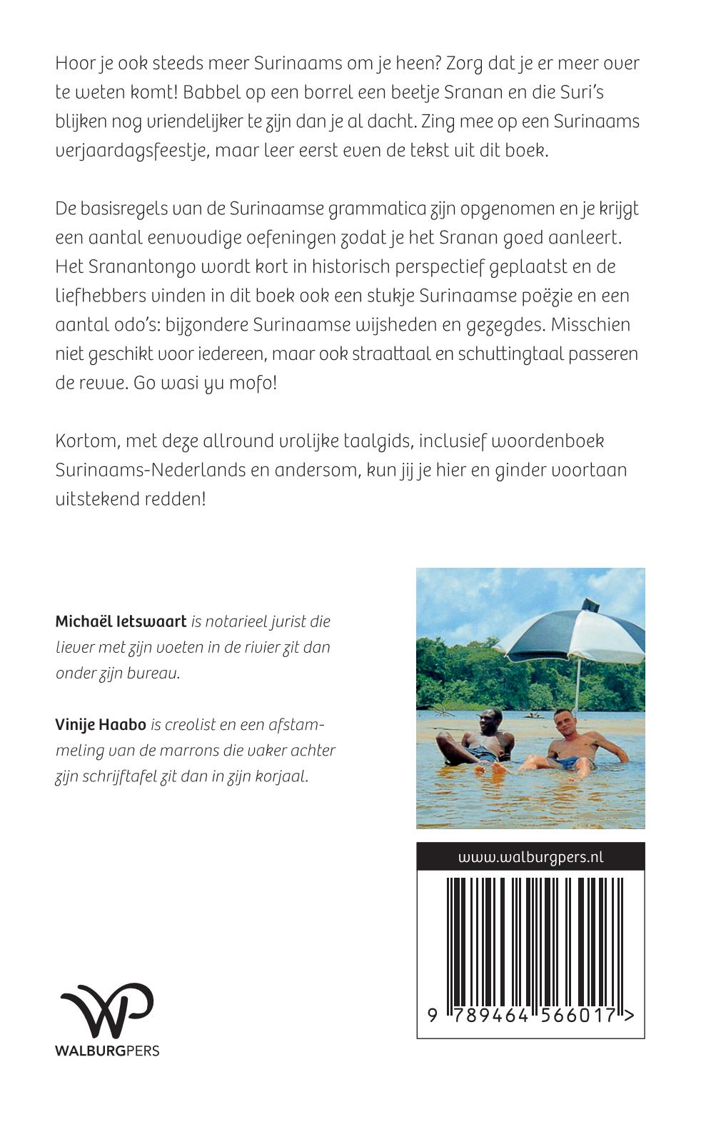 Achterkant van Sranantongo, Surinaams voor reizigers en thuisblijvers