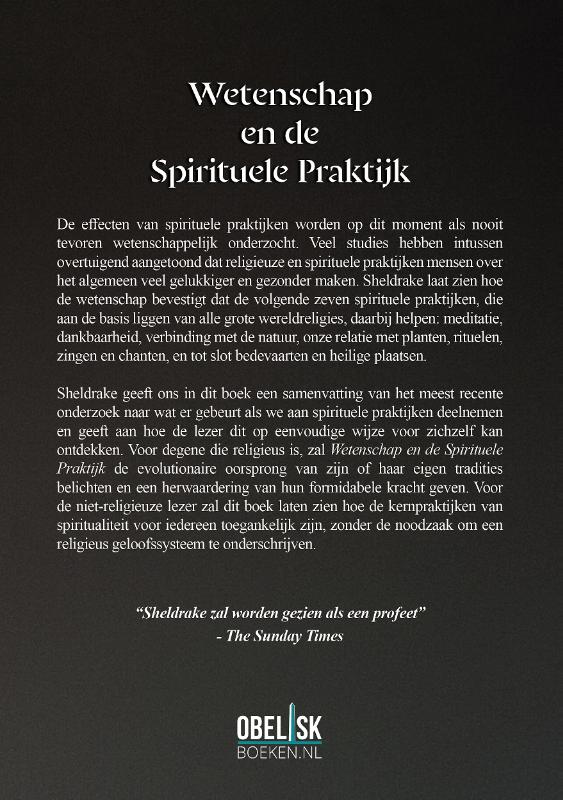 Achterkant van Wetenschap en de Spirituele Praktijk