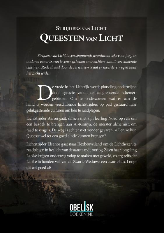 Achterkant van Queesten van Licht