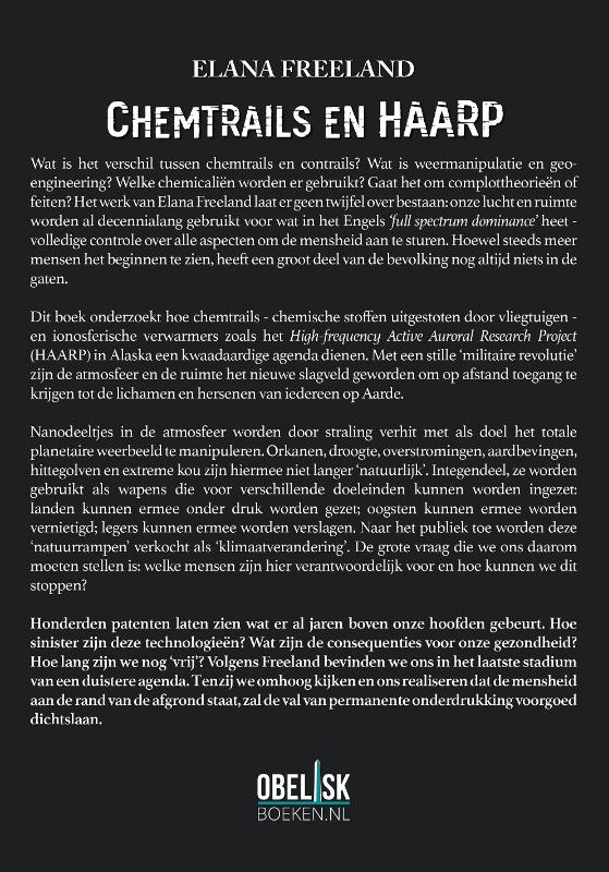 Achterkant van Chemtrails en HAARP
