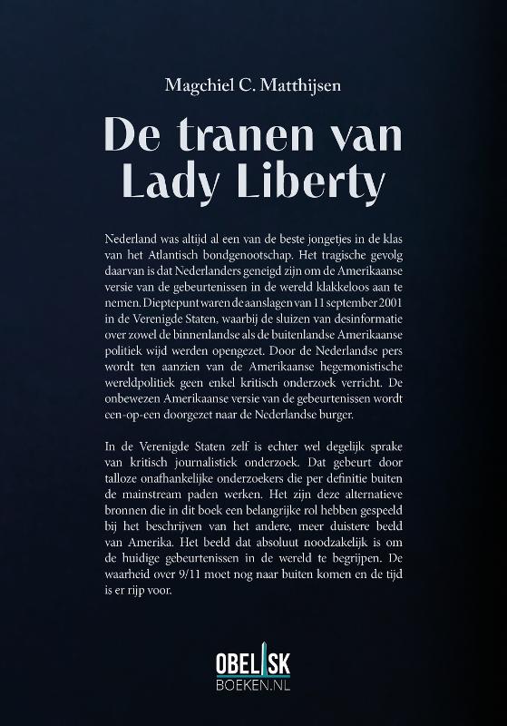 Achterkant van De tranen van Lady Liberty