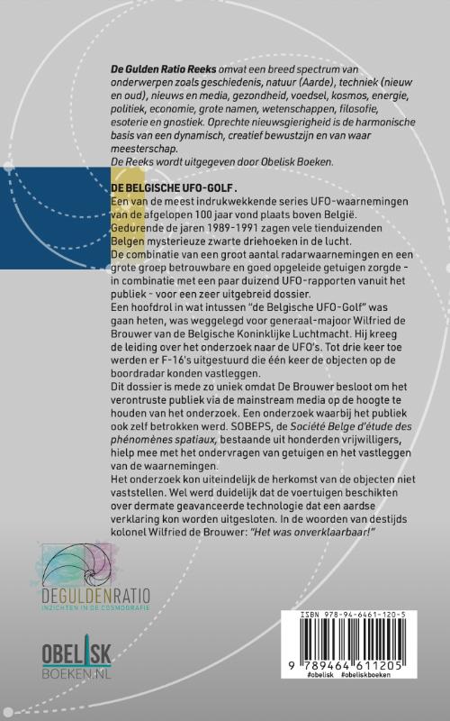 Achterkant van De Belgische UFO Golf
