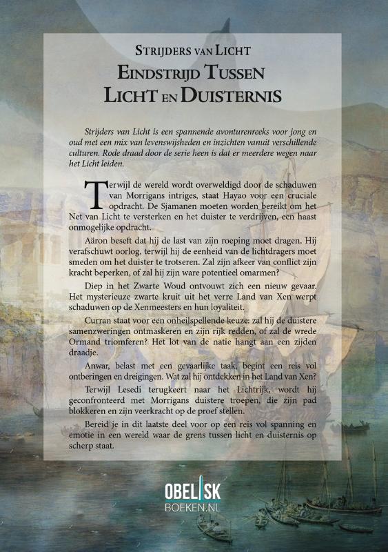 Achterkant van Eindstrijd tussen Licht en Duisternis