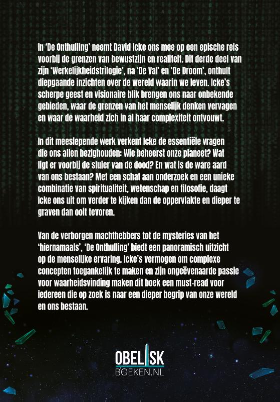 Achterkant van De onthulling