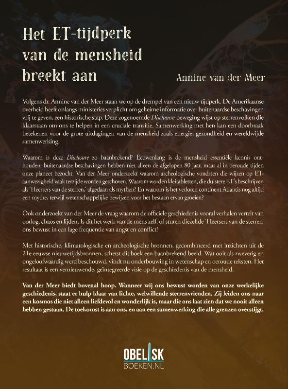 Achterkant van Het ET-tijdperk van de mensheid breekt aan