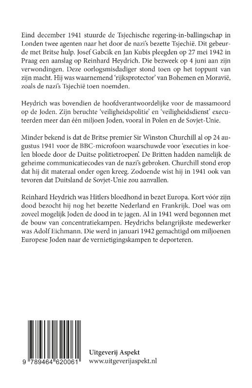 Achterkant van Reinhard Heydrich, Hitlers bloedhond in bezet Europa